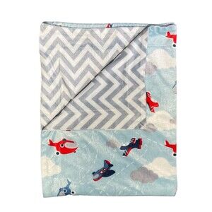 S.L. Home Fashions Airplane Baby Blanket 38 x 29